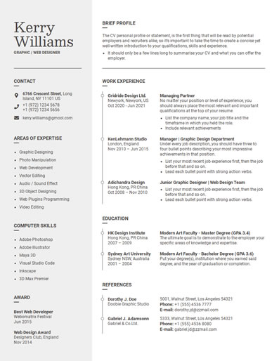 Resume Template 65