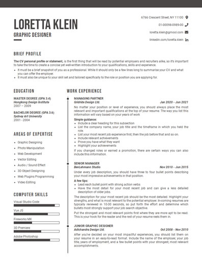 Resume Template 70